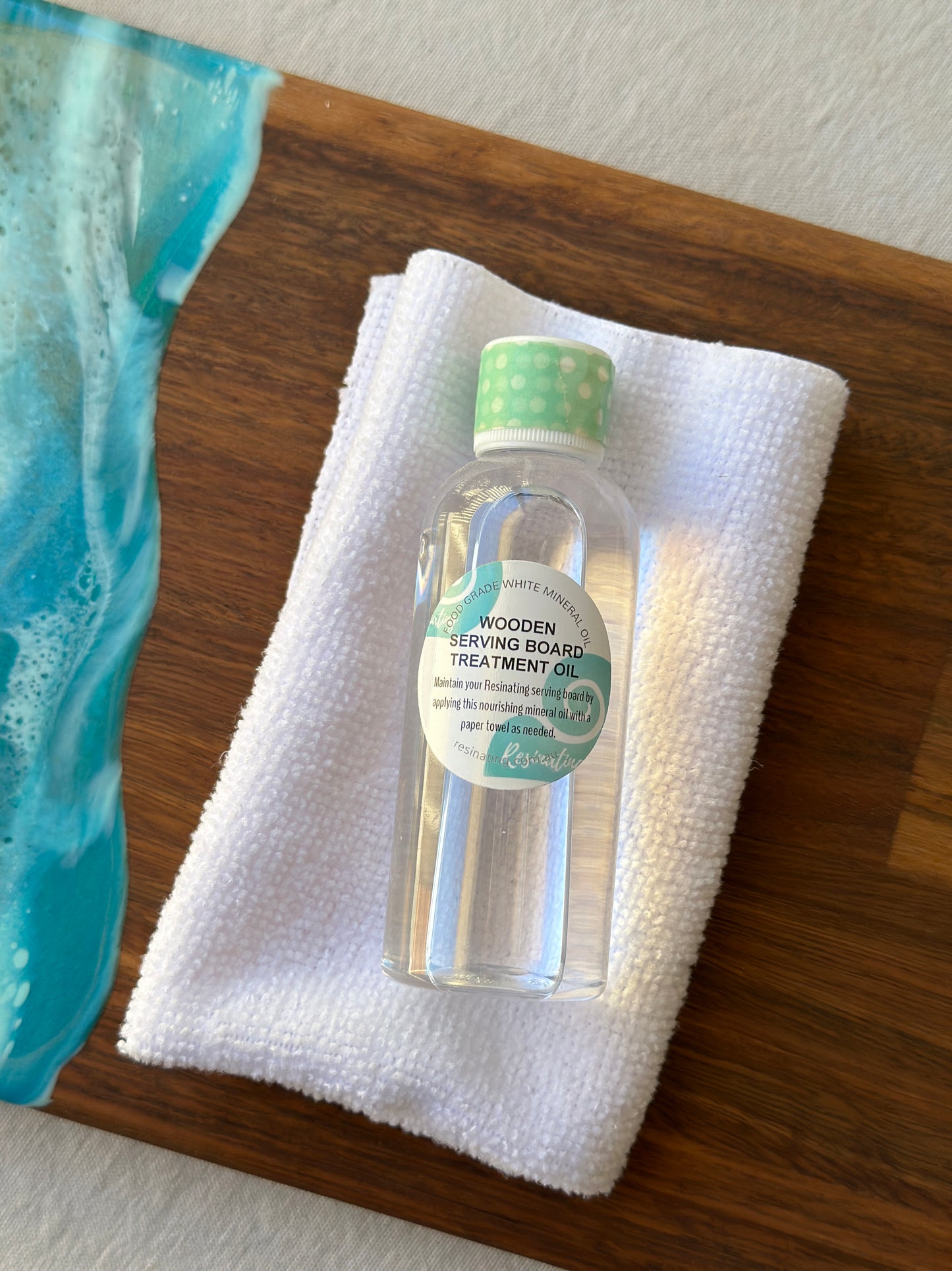 Resin serving board TREATMENT OIL kit - 100mls