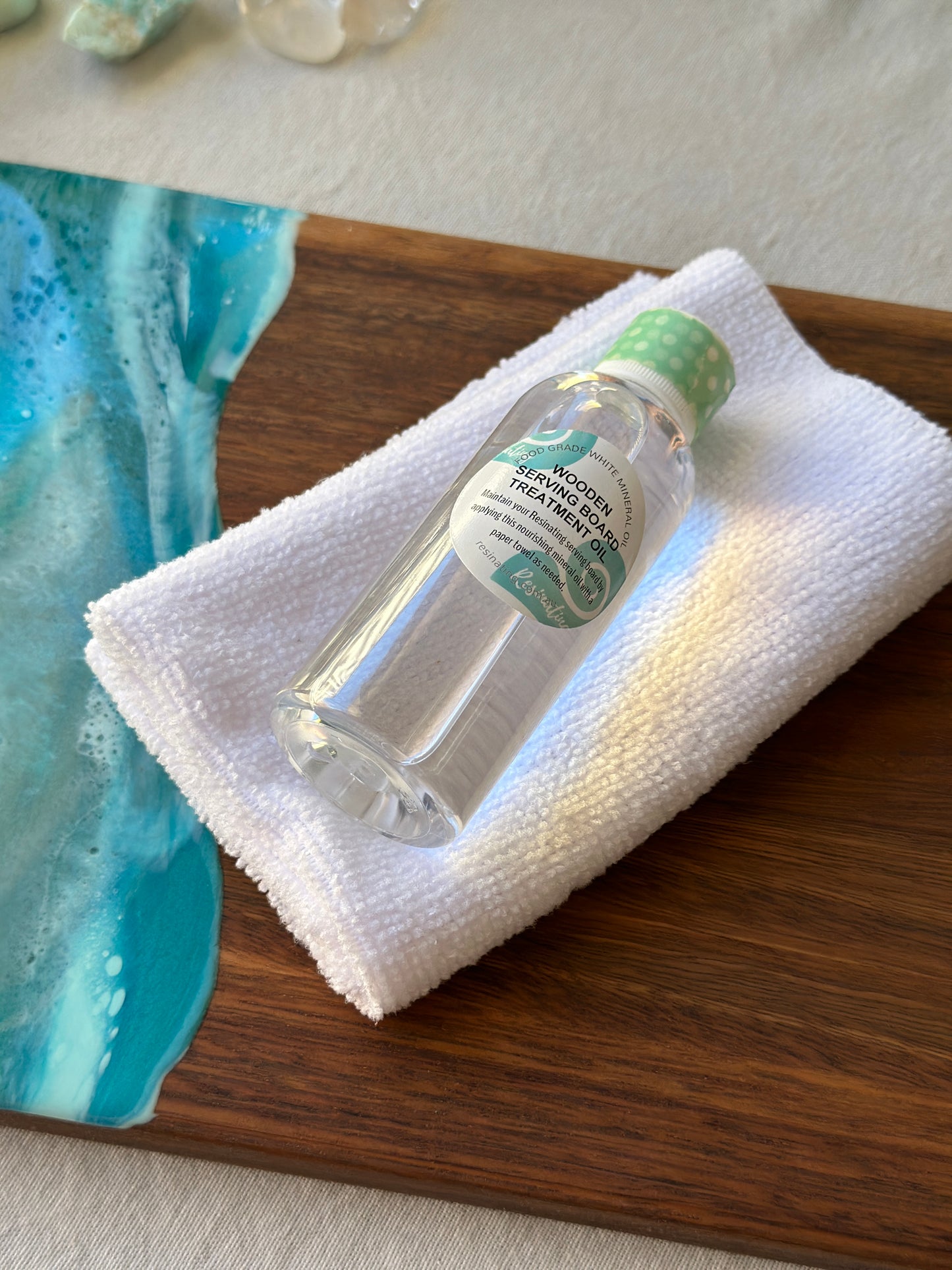 Resin serving board TREATMENT OIL kit - 100mls