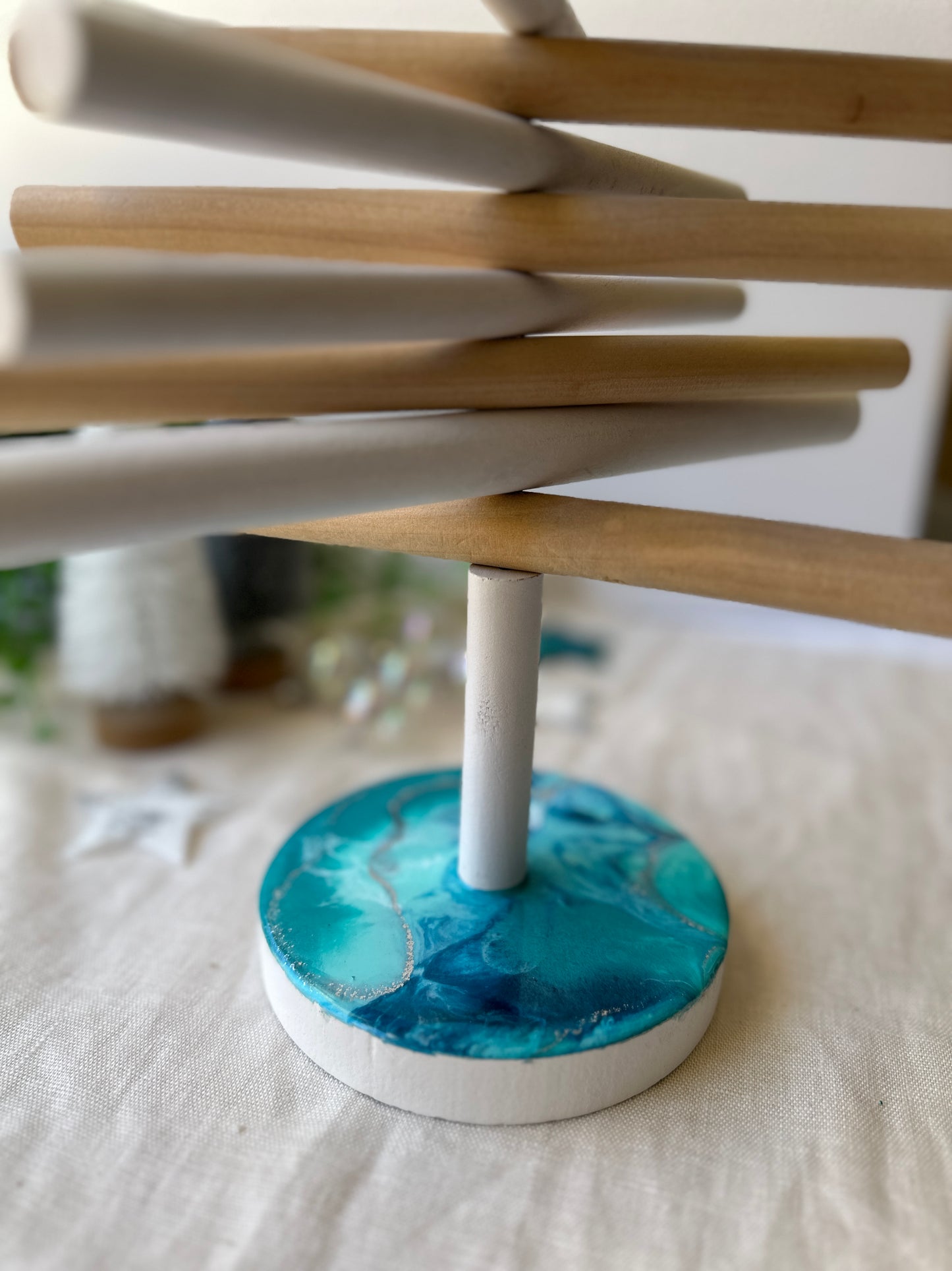CHRISTMAS TREE - stunning festive decor with aqua and teal base