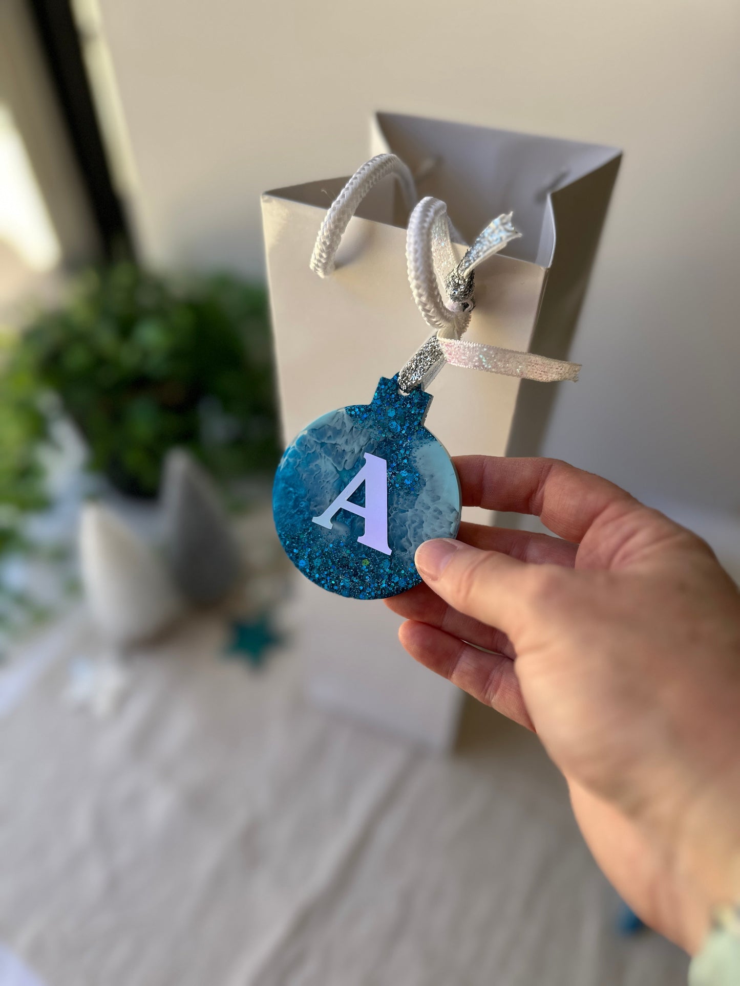 CHRISTMAS BAUBLE DECORATION - purple