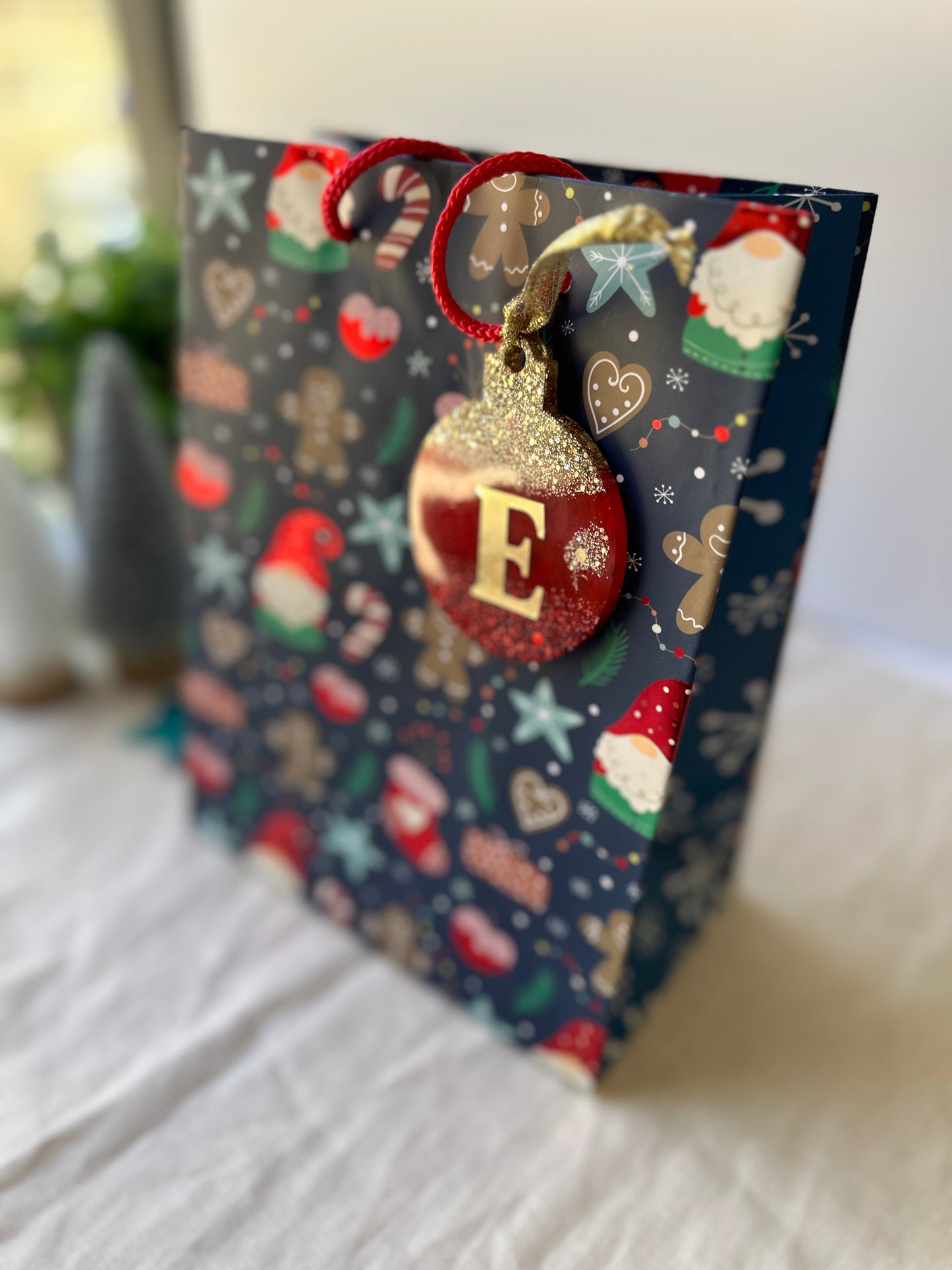 CHRISTMAS BAUBLE DECORATION - silver