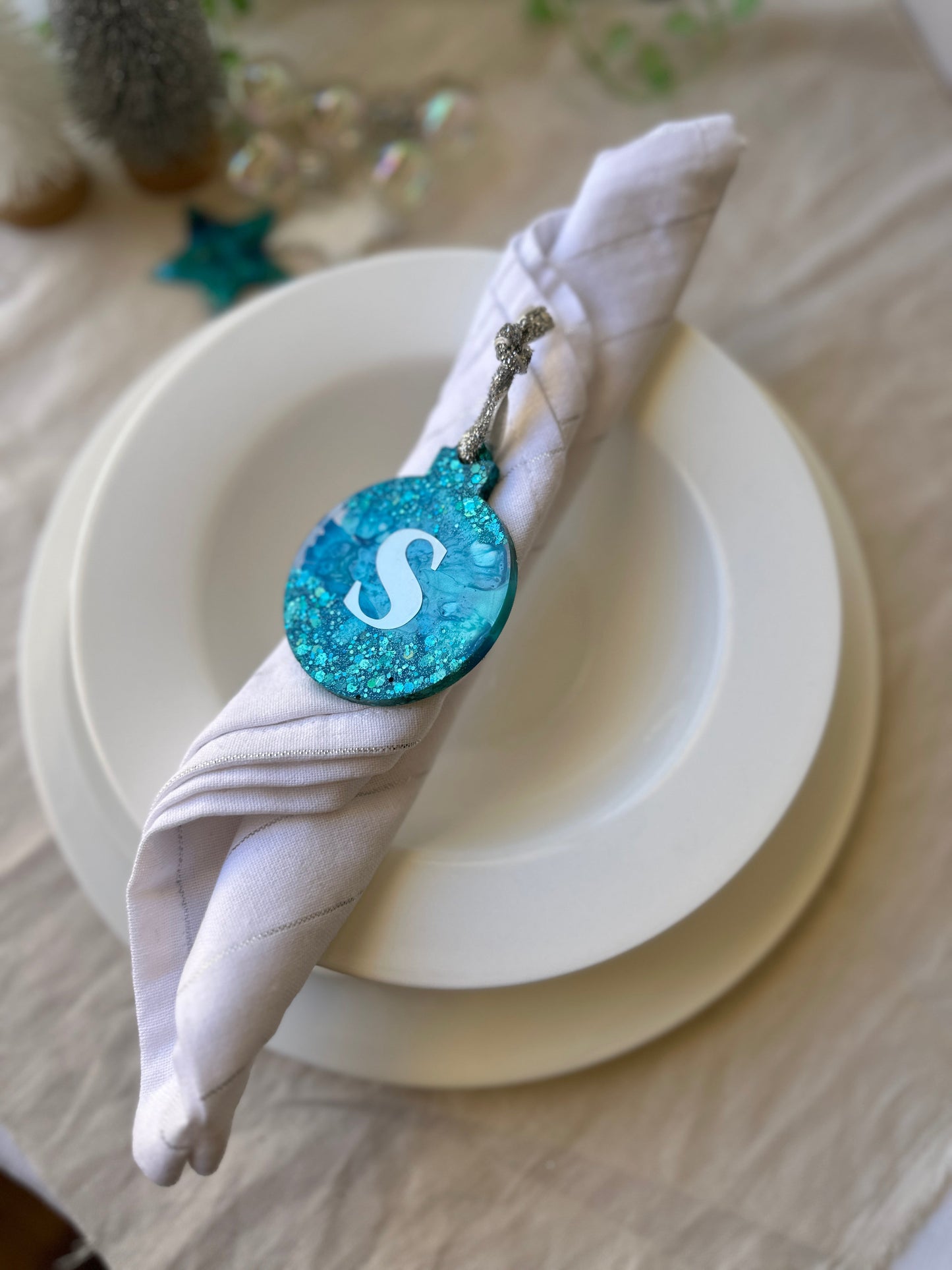 CHRISTMAS BAUBLE DECORATION - purple