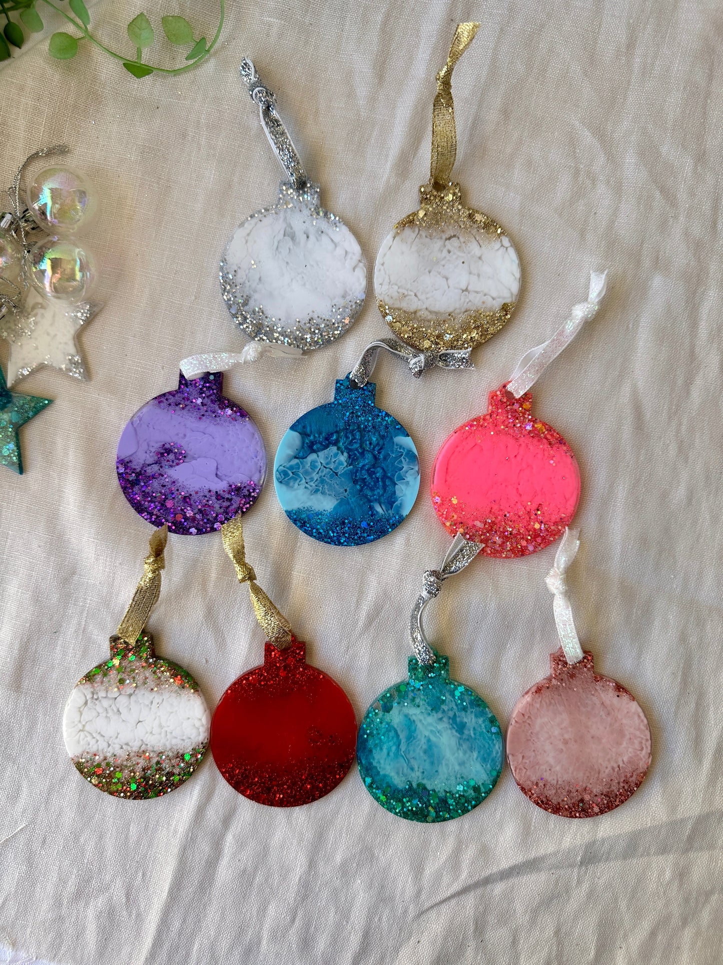 CHRISTMAS BAUBLE DECORATION - purple