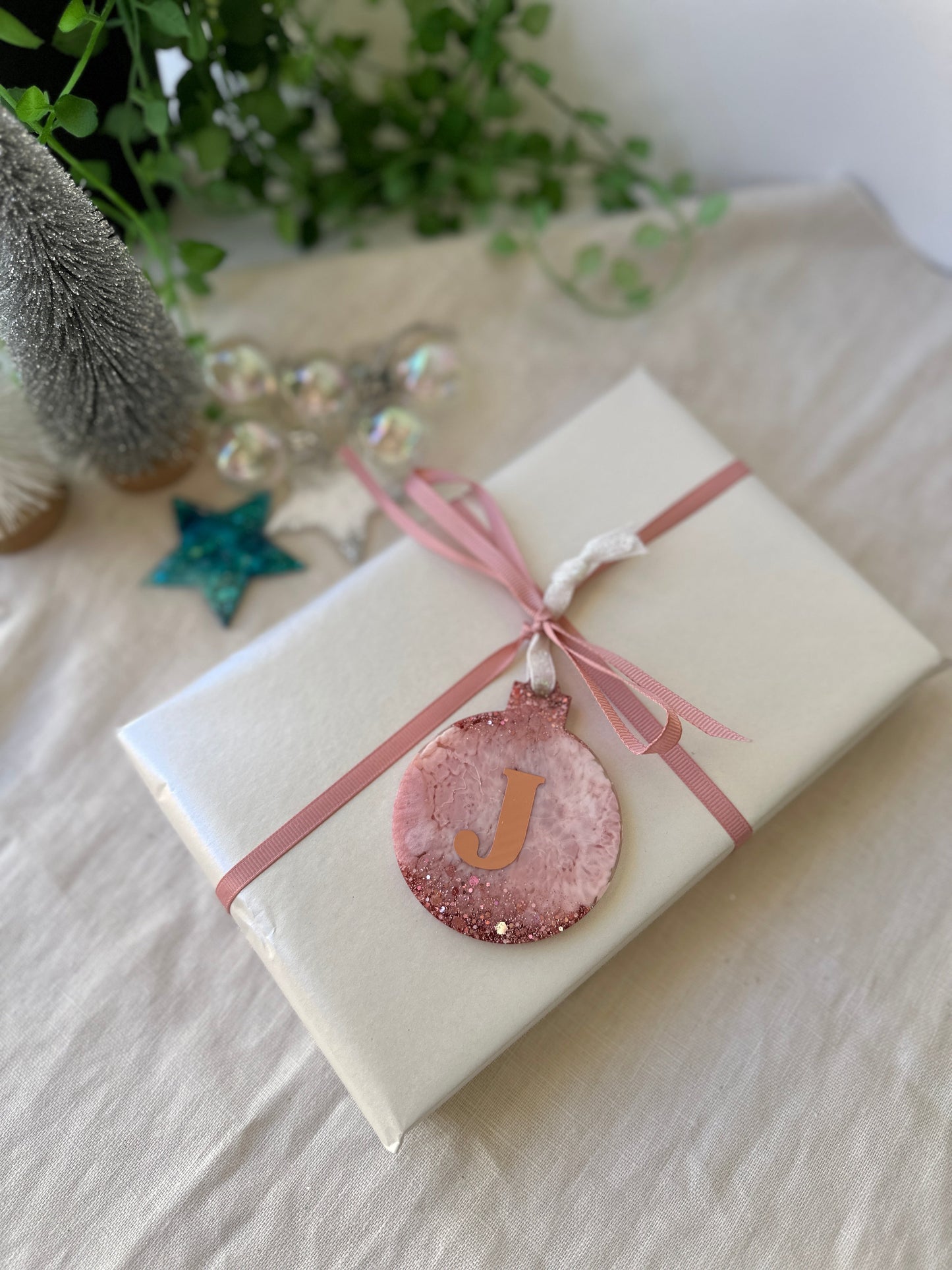 CHRISTMAS BAUBLE DECORATION - purple