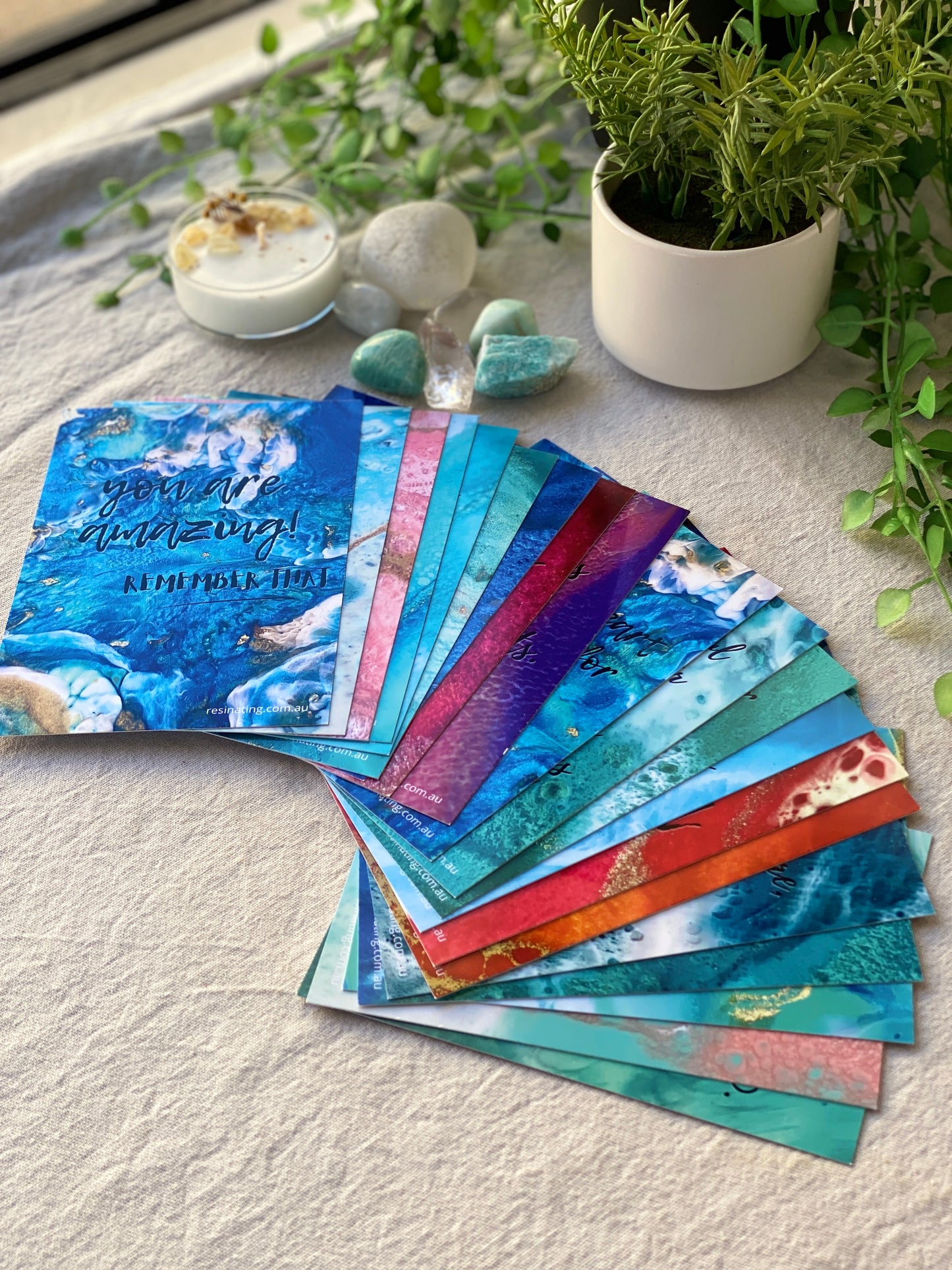 Resinating Words - Words that resonate - 20 pack deck of inspirational cards