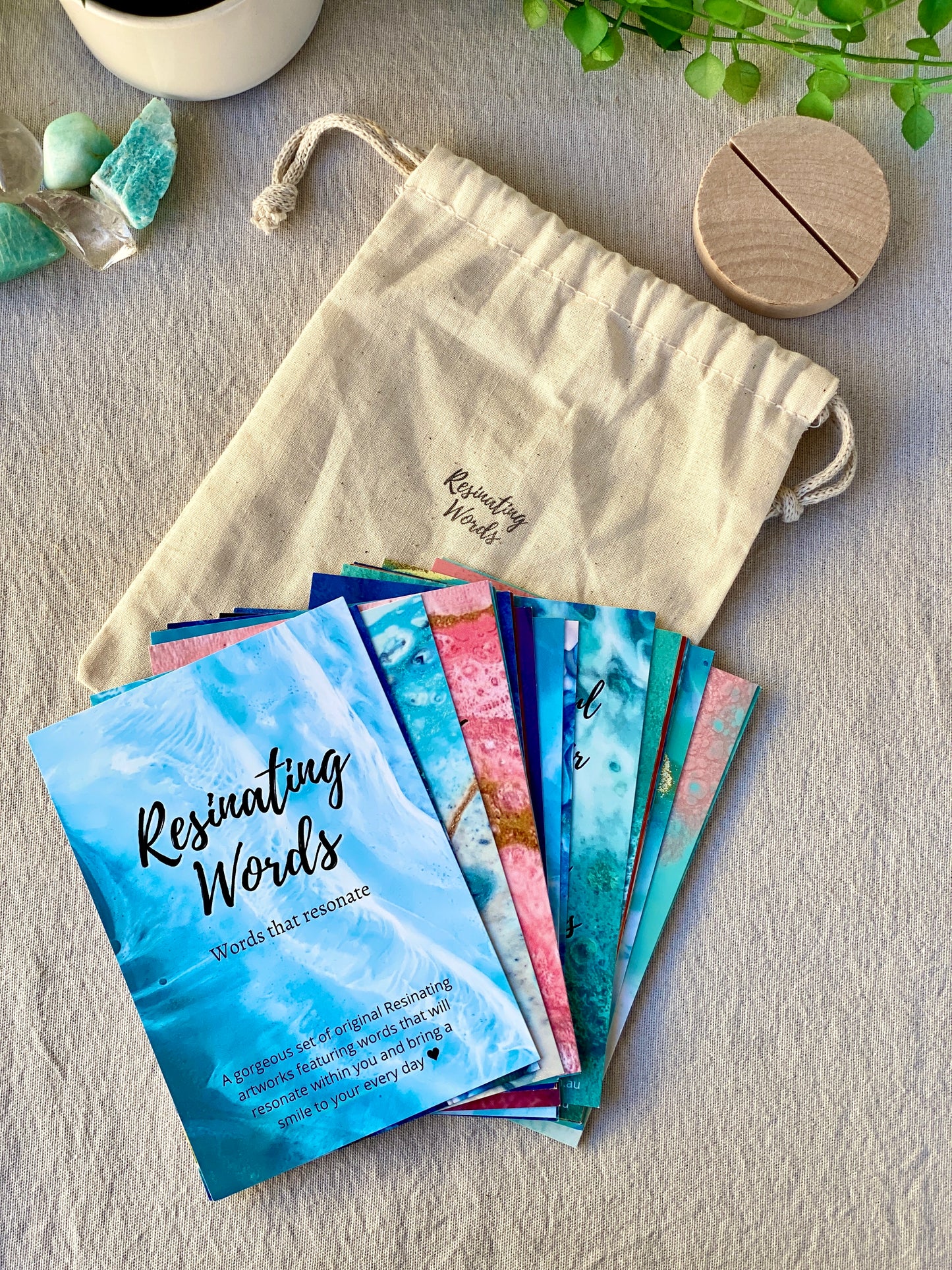 Resinating Words - Words that resonate - 20 pack deck of inspirational cards