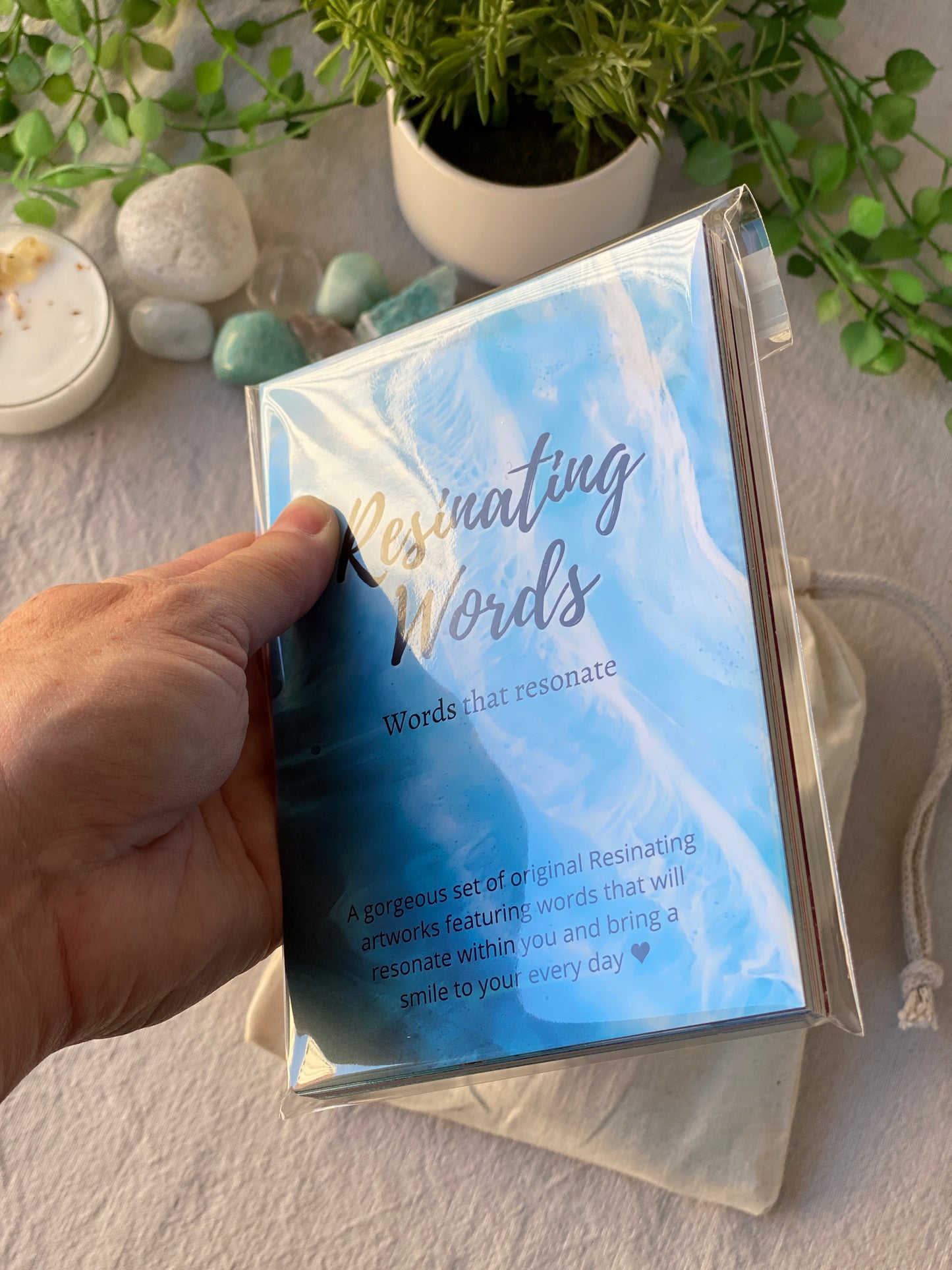 Resinating Words - Words that resonate - 20 pack deck of inspirational cards