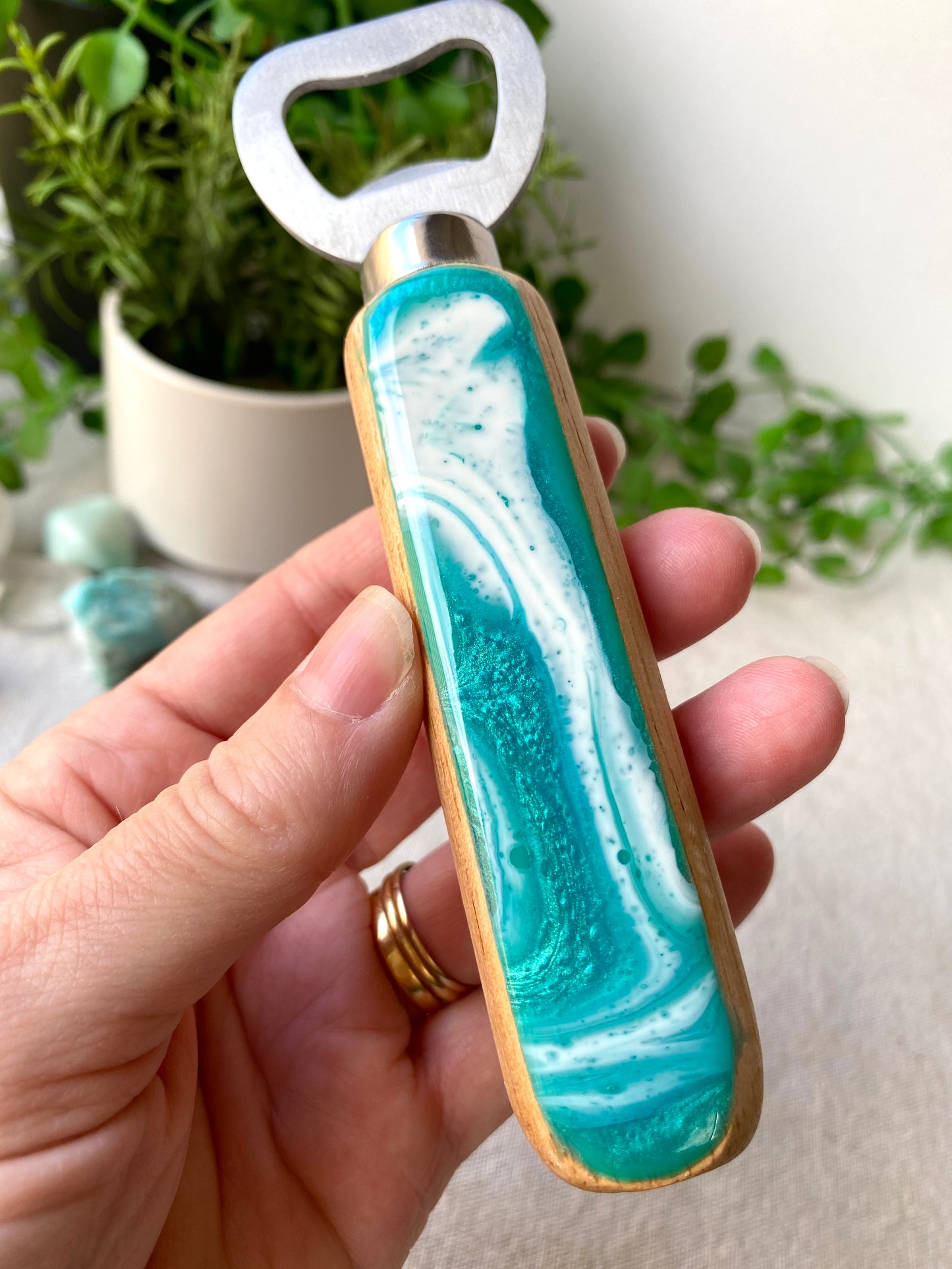 Resin art bottle openers - READY TO POST