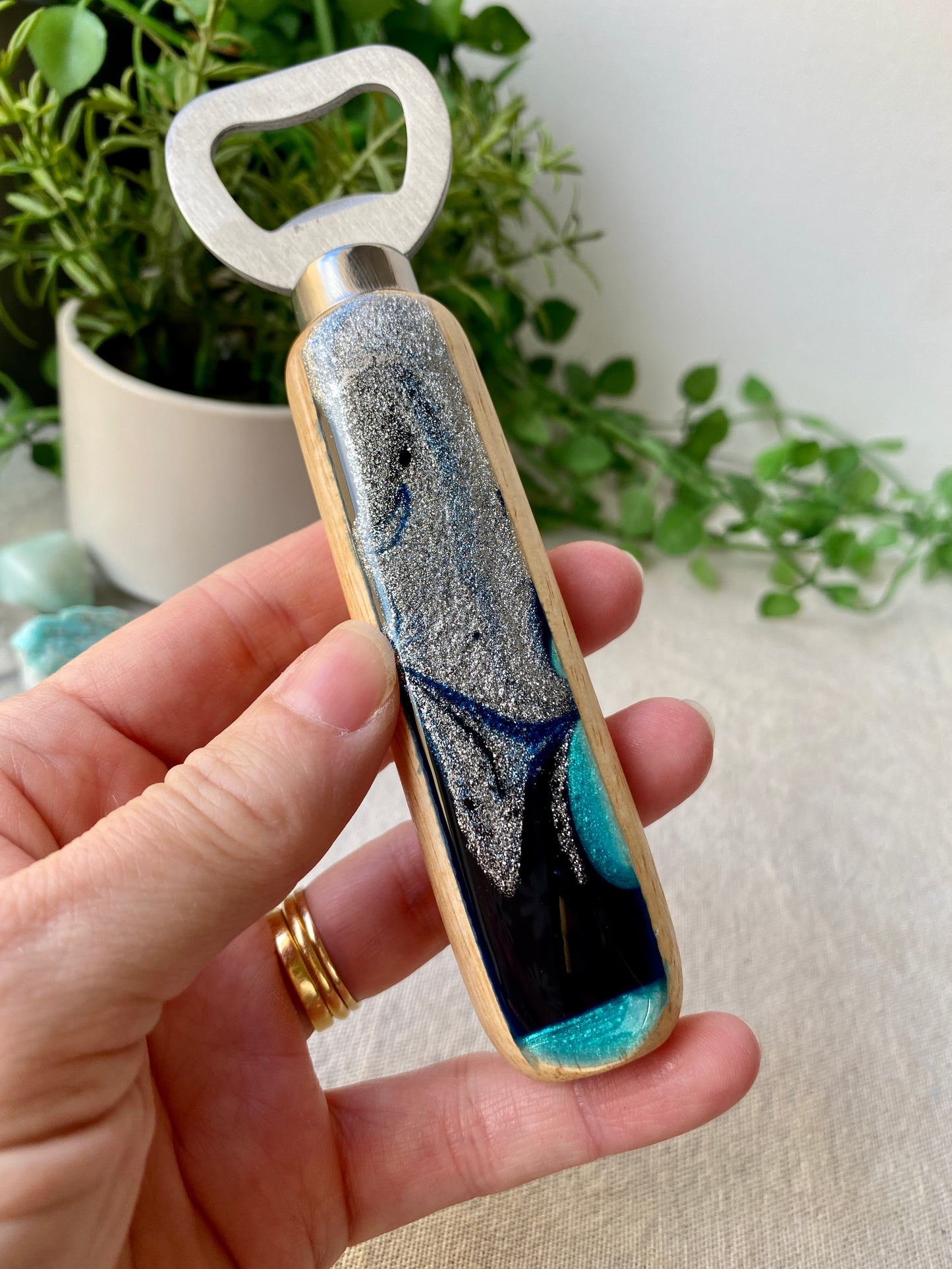 Resin art bottle openers - READY TO POST