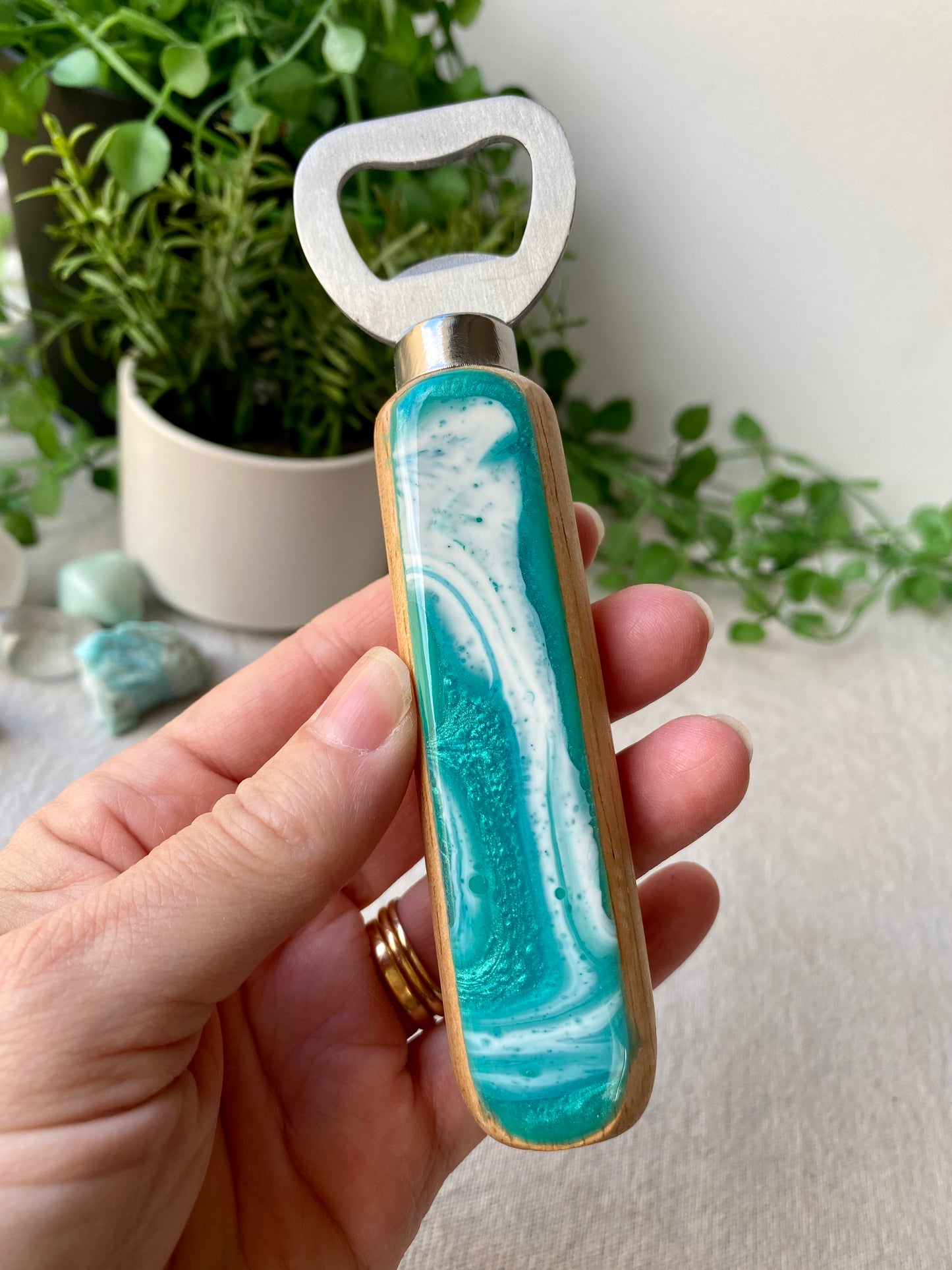 Resin art bottle openers - READY TO POST