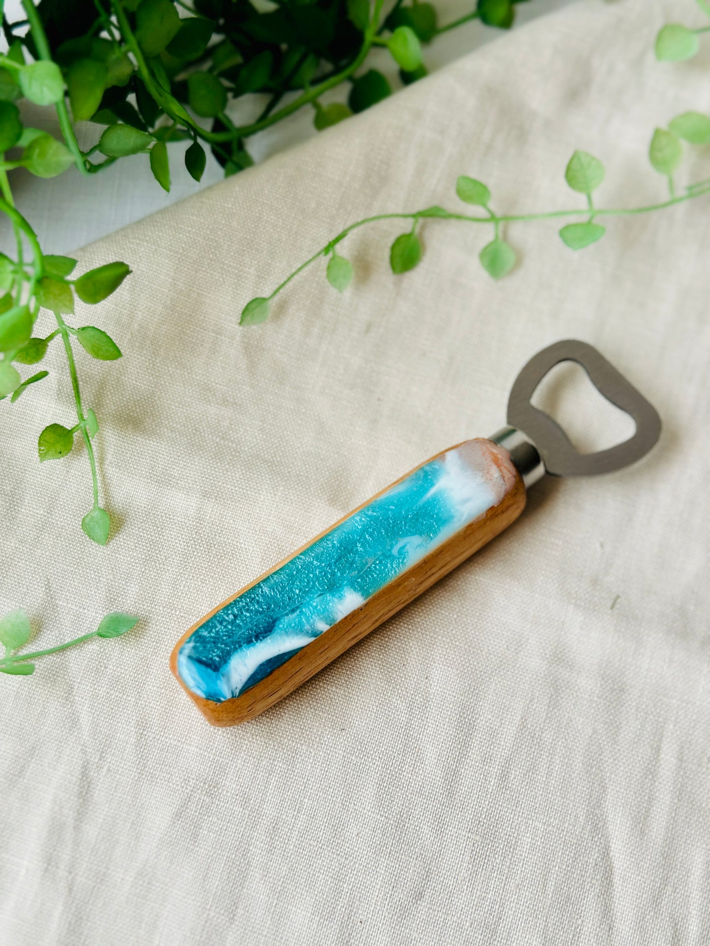 Bottle opener - ocean blues