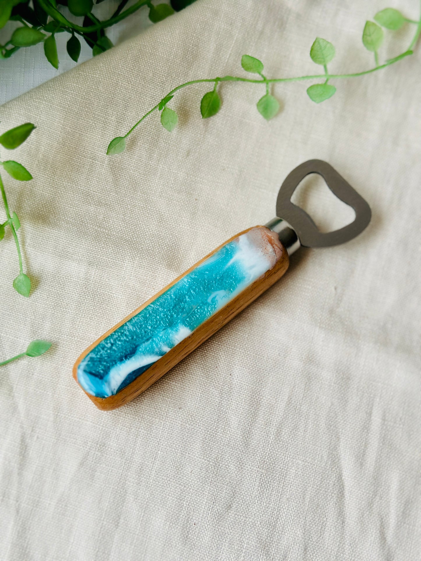 Bottle opener - ocean blues