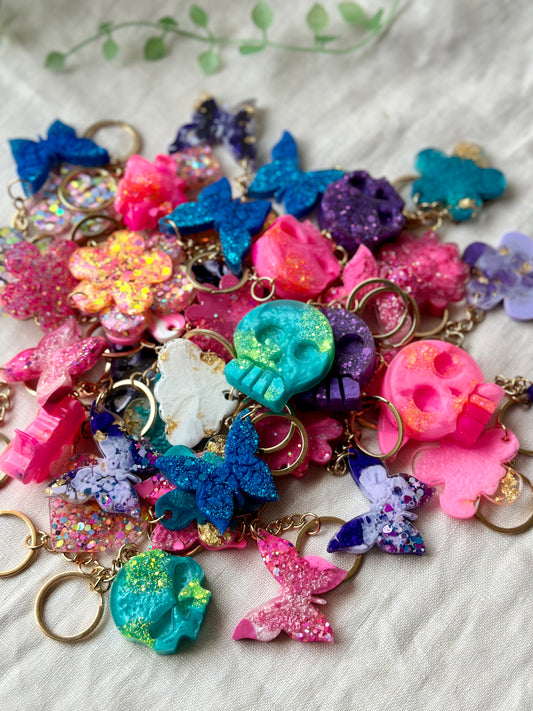 Assorted keychains - colourful and fun