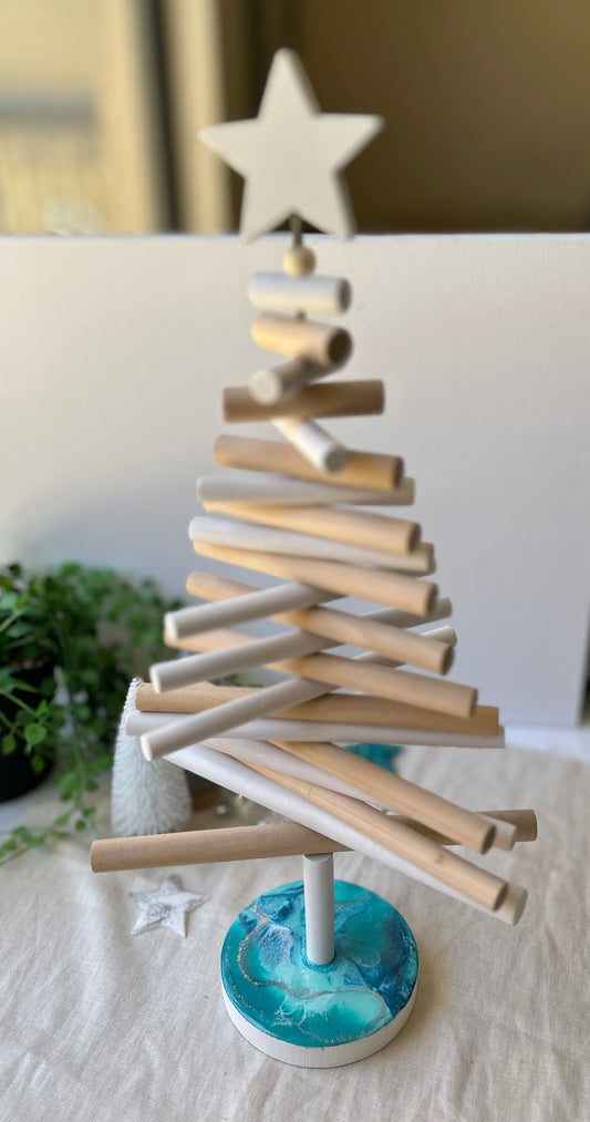 CHRISTMAS TREE - stunning festive decor with aqua and teal base