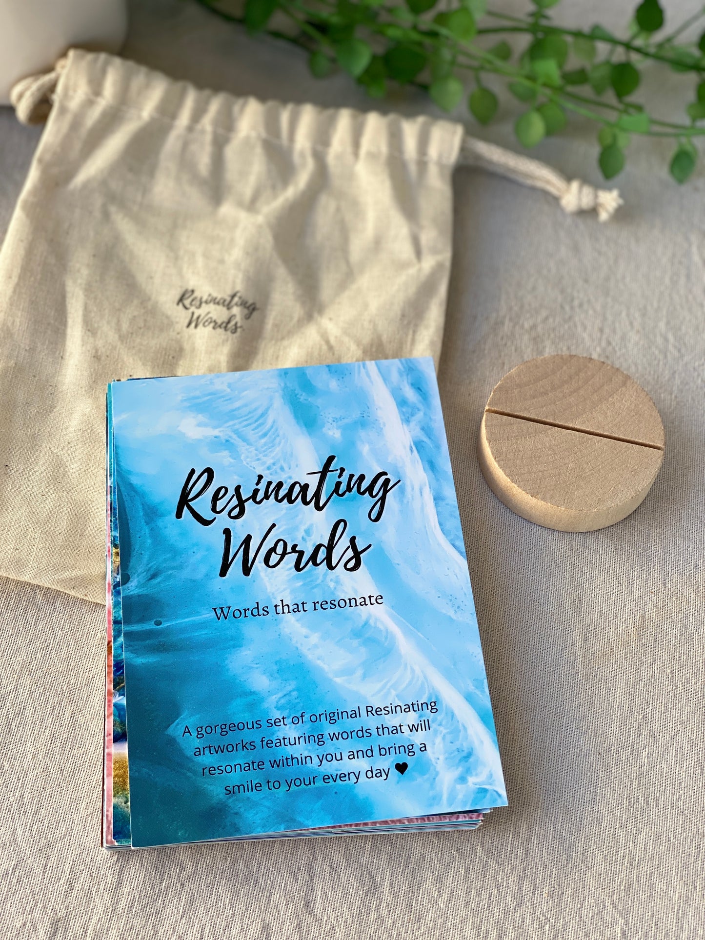 Resinating Words - Words that resonate - 20 pack deck of inspirational cards