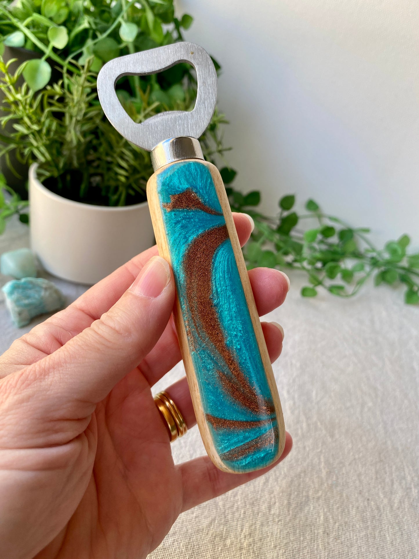Resin art bottle openers - READY TO POST