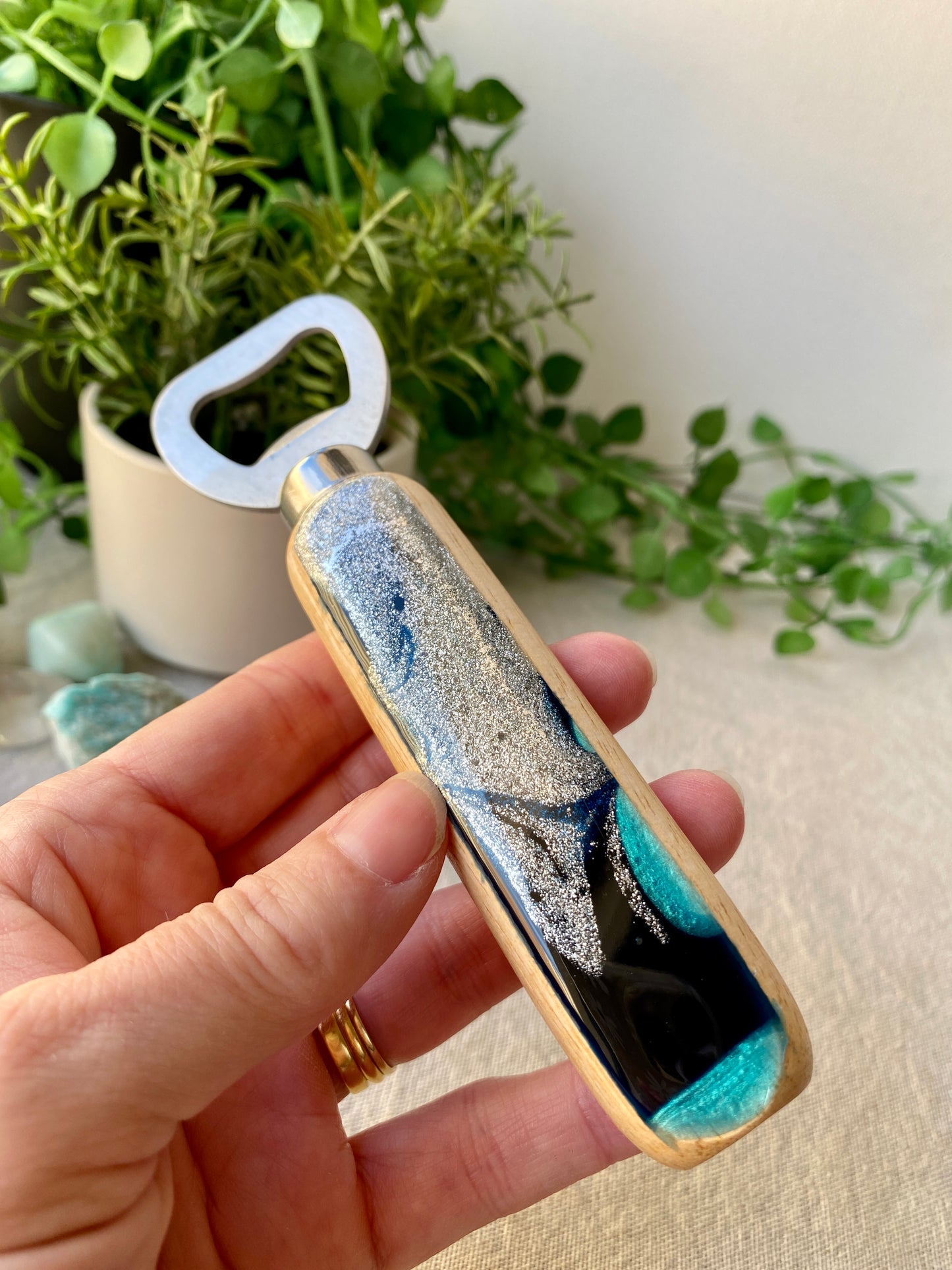 Resin art bottle openers - READY TO POST